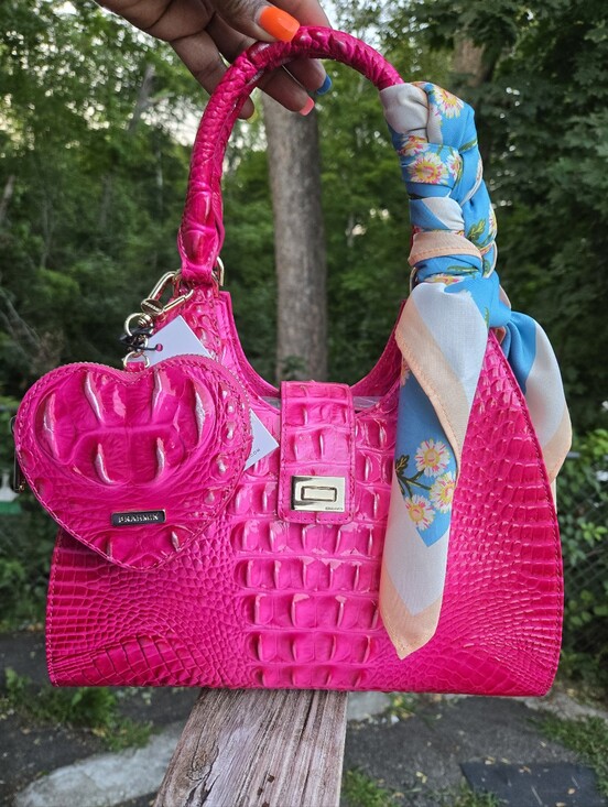 Brahmin Handbags - Brahmin Adrian Affection Ombré Genuine Leather Satchel WITH ACCESSORIES NWT